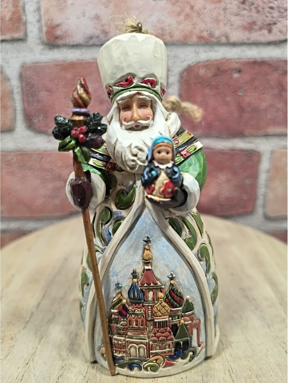 2011 Jim Shore Russian Santa 4022942 Around The World Pere Noel Hanging Ornament